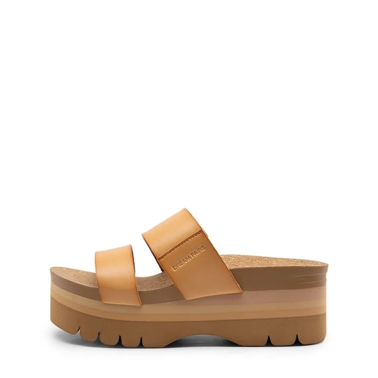 Platform Arch Support Slide Sandals