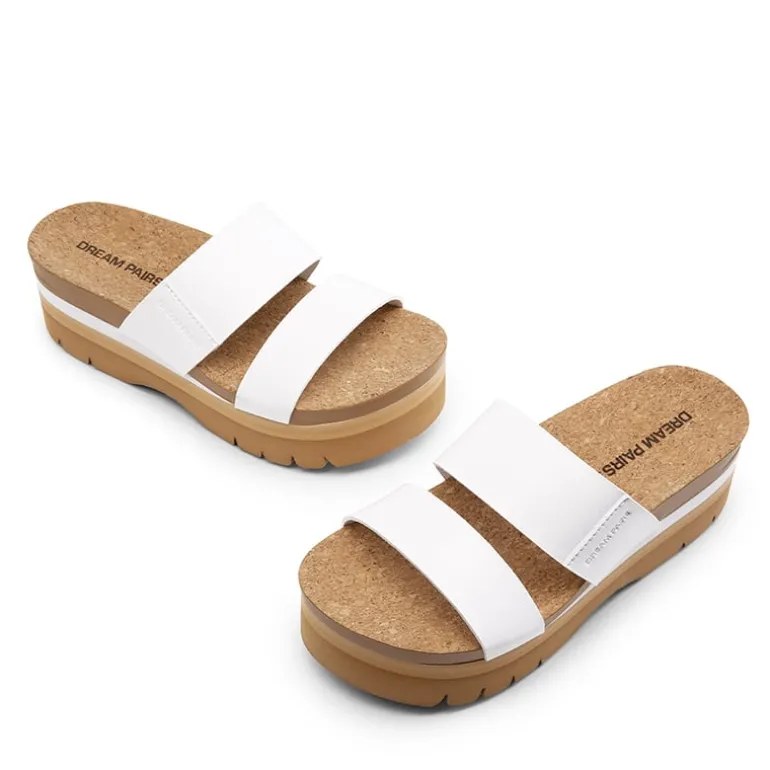 Platform Arch Support Slide Sandals