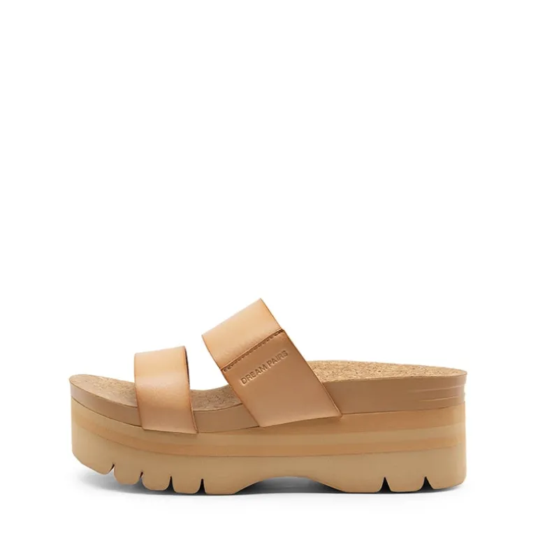 Platform Arch Support Slide Sandals