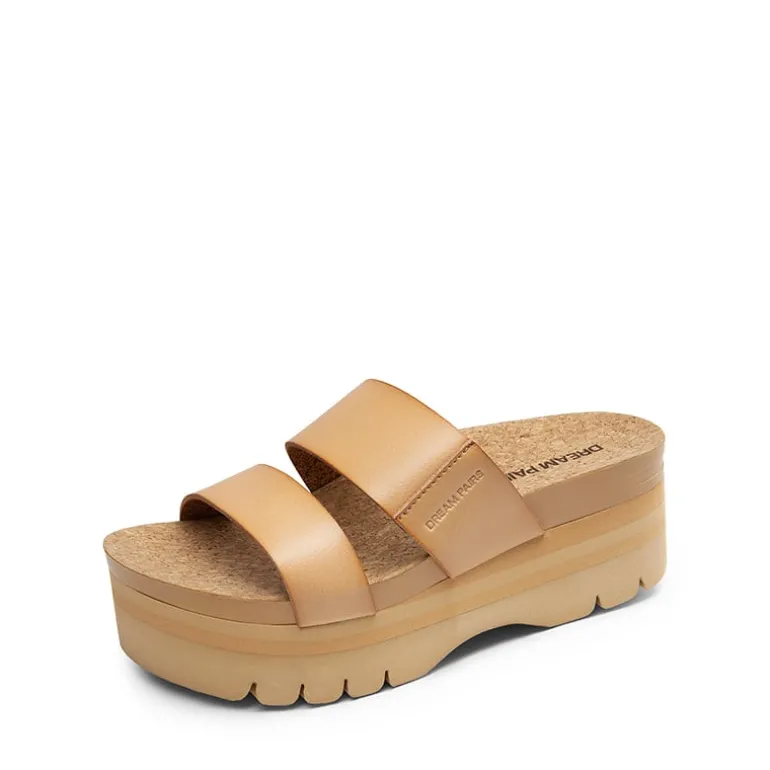 Platform Arch Support Slide Sandals