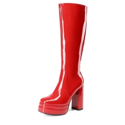 Platform Chunky Knee High Boots