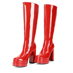 Platform Chunky Knee High Boots