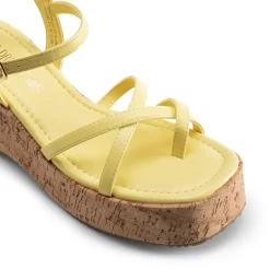 Platform Cork Wedge Sandals