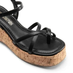 Platform Cork Wedge Sandals