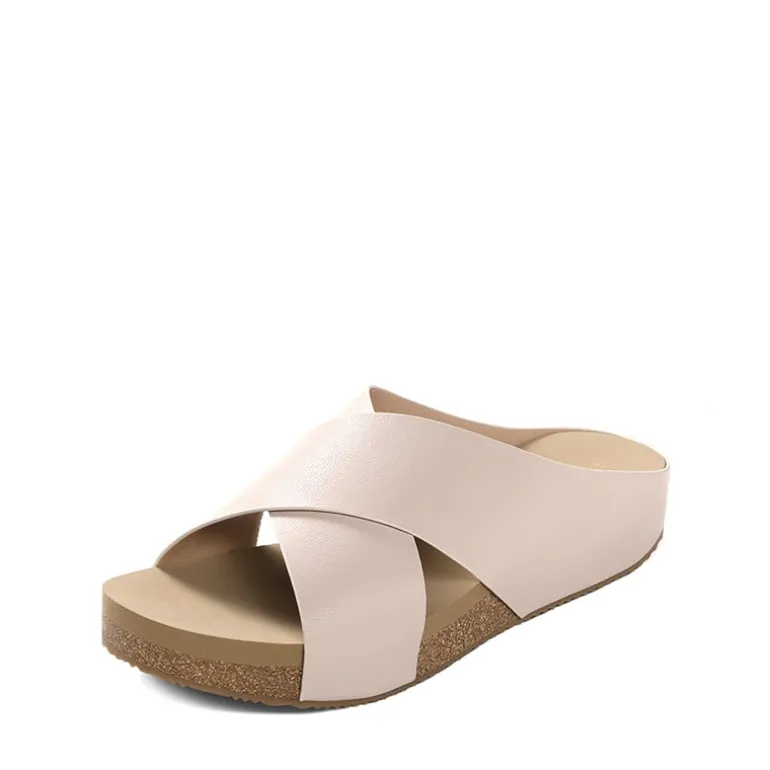 Platform Criss-Cross Flat Sandals