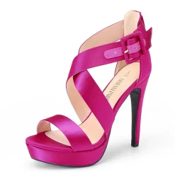 Platform Criss Cross High Stiletto Sandals