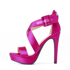 Platform Criss Cross High Stiletto Sandals