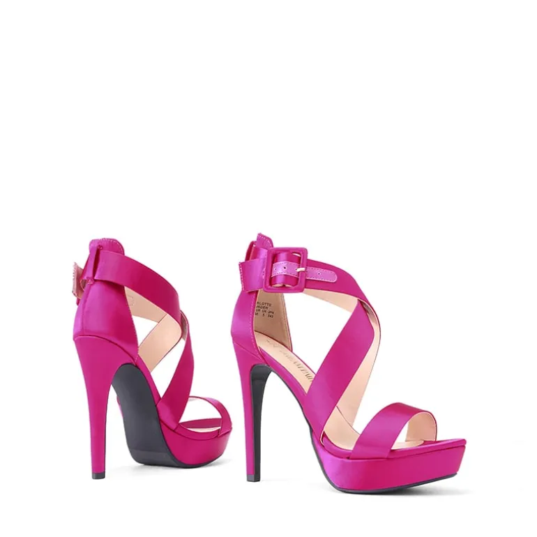 Platform Criss Cross High Stiletto Sandals