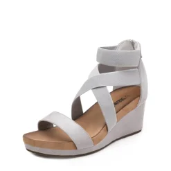Platform Elastic Wedge Sandals