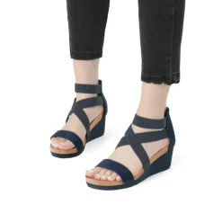 Platform Elastic Wedge Sandals