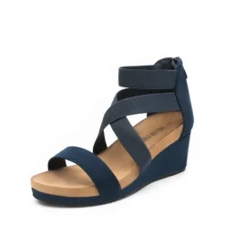 Platform Elastic Wedge Sandals