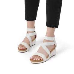 Platform Elastic Wedge Sandals