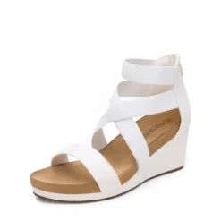 Platform Elastic Wedge Sandals