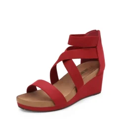 Platform Elastic Wedge Sandals
