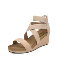 Platform Elastic Wedge Sandals
