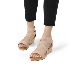 Platform Elastic Wedge Sandals