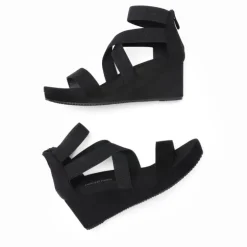 Platform Elastic Wedge Sandals