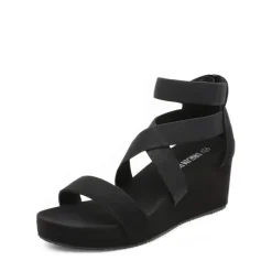 Platform Elastic Wedge Sandals