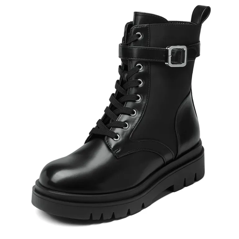 Platform Lace Up Lug Sole Combat Boots