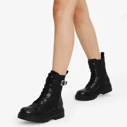 Platform Lace Up Lug Sole Combat Boots