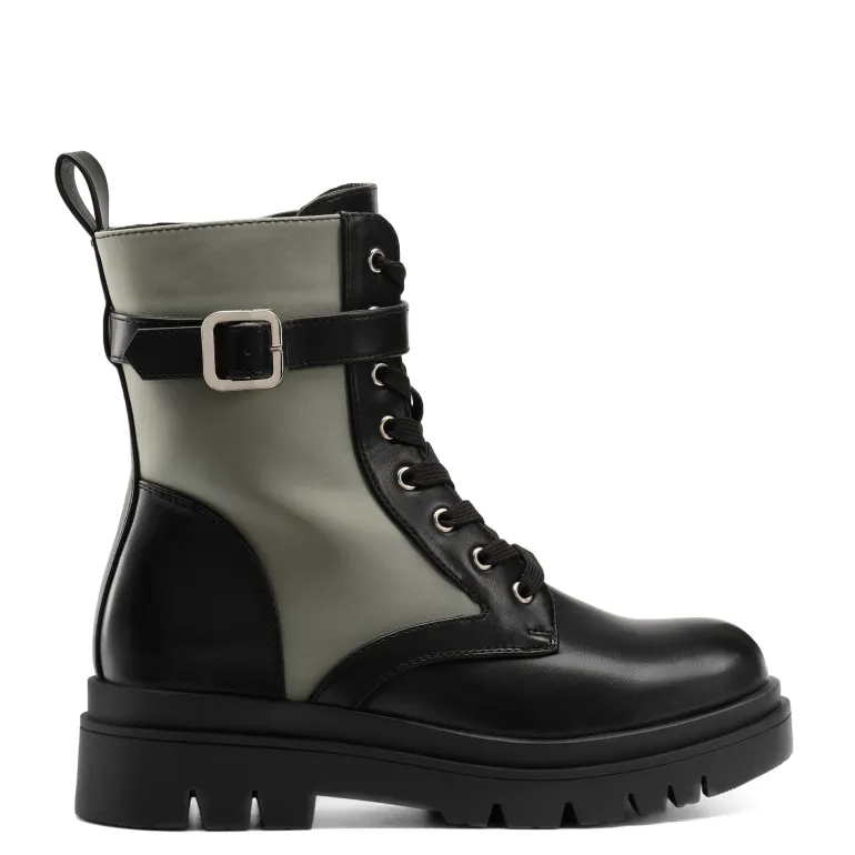 Platform Lace Up Lug Sole Combat Boots