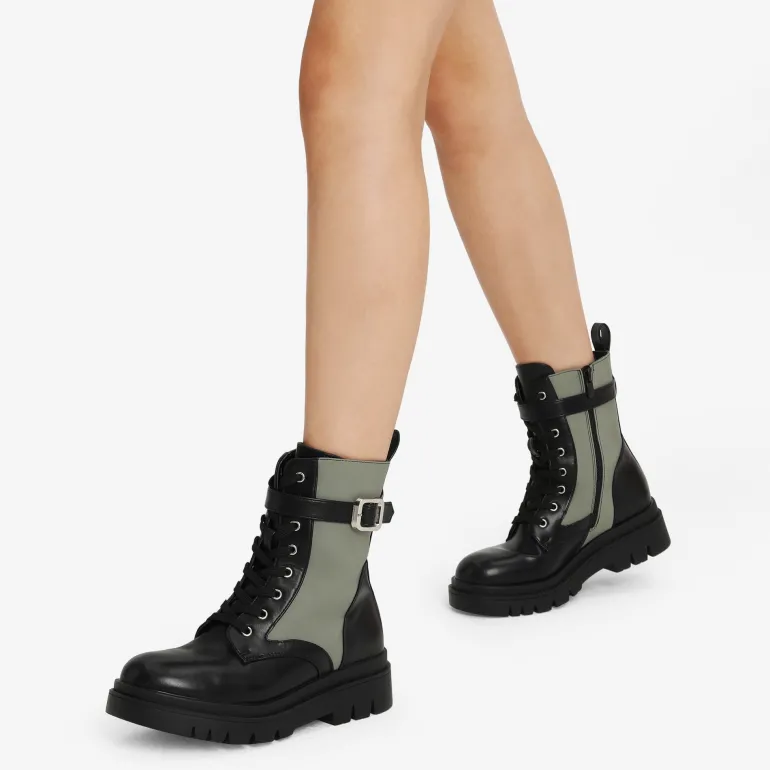 Platform Lace Up Lug Sole Combat Boots