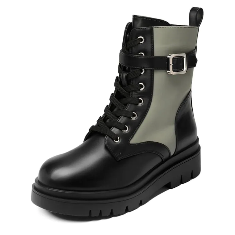 Platform Lace Up Lug Sole Combat Boots