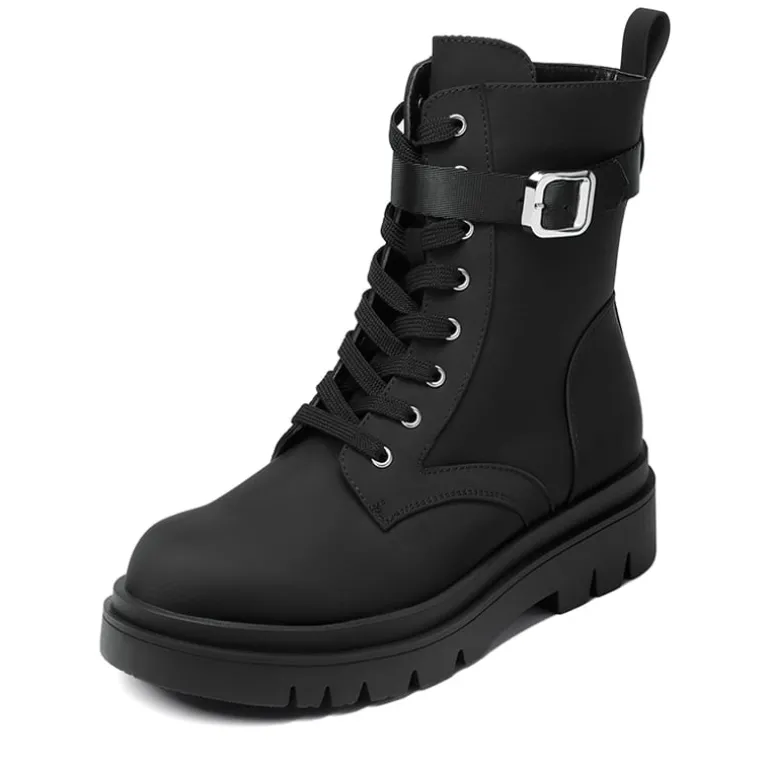 Platform Lace Up Lug Sole Combat Boots