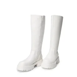 Platform Lug Sole Knee High Boots
