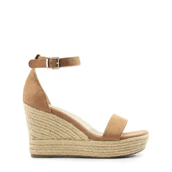 Platform One Strap Espadrille Wedge Sandals