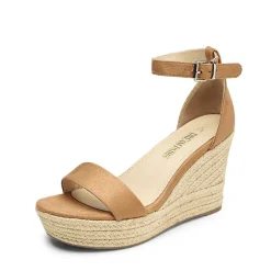 Platform One Strap Espadrille Wedge Sandals