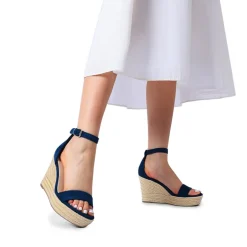 Platform One Strap Espadrille Wedge Sandals