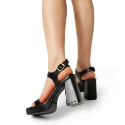 Platform Strap Chunky High Heel Sandals