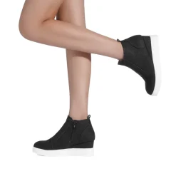 Platform Wedge Booties