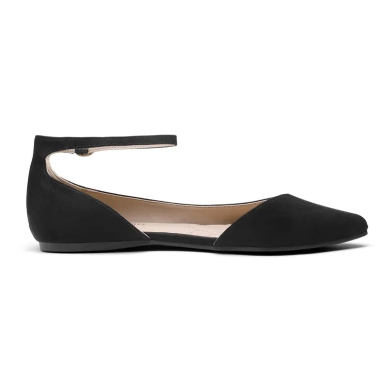 Pointed Toe Ankle Strap Ballet Flats Shoes