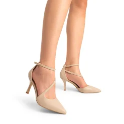 Pointed Toe Ankle-Strap Stiletto High Heels