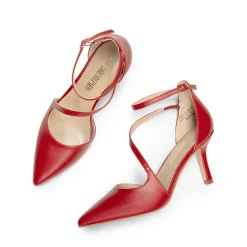 Pointed Toe Ankle-Strap Stiletto High Heels