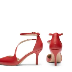 Pointed Toe Ankle-Strap Stiletto High Heels