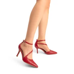 Pointed Toe Ankle-Strap Stiletto High Heels