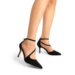 Pointed Toe Ankle-Strap Stiletto High Heels