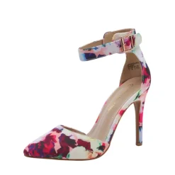 Pointed Toe Ankle Strap Stiletto Pumps