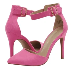 Pointed Toe Ankle Strap Stiletto Pumps