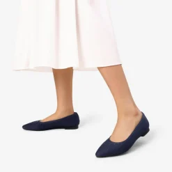 Pointed Toe Arch Support Knit Flats