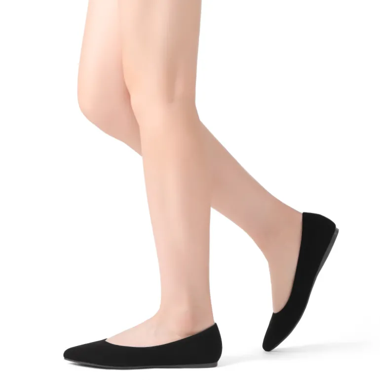 Pointed Toe Ballet Slip On Flats