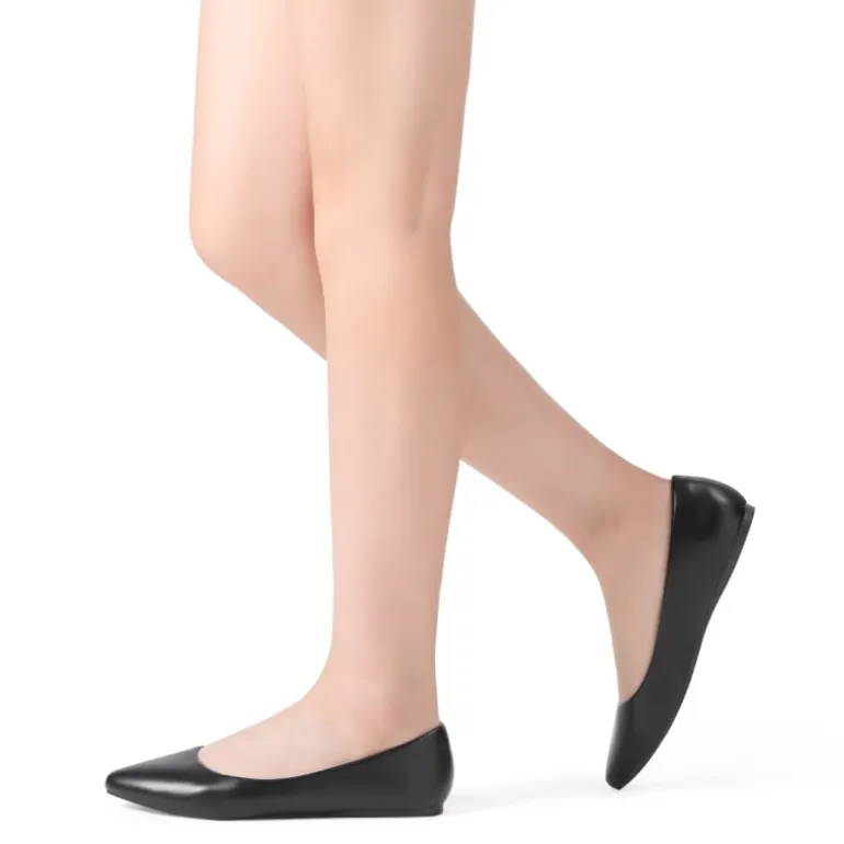 Pointed Toe Ballet Slip On Flats