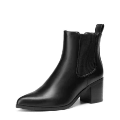 Pointed Toe Chelsea Ankle Boots