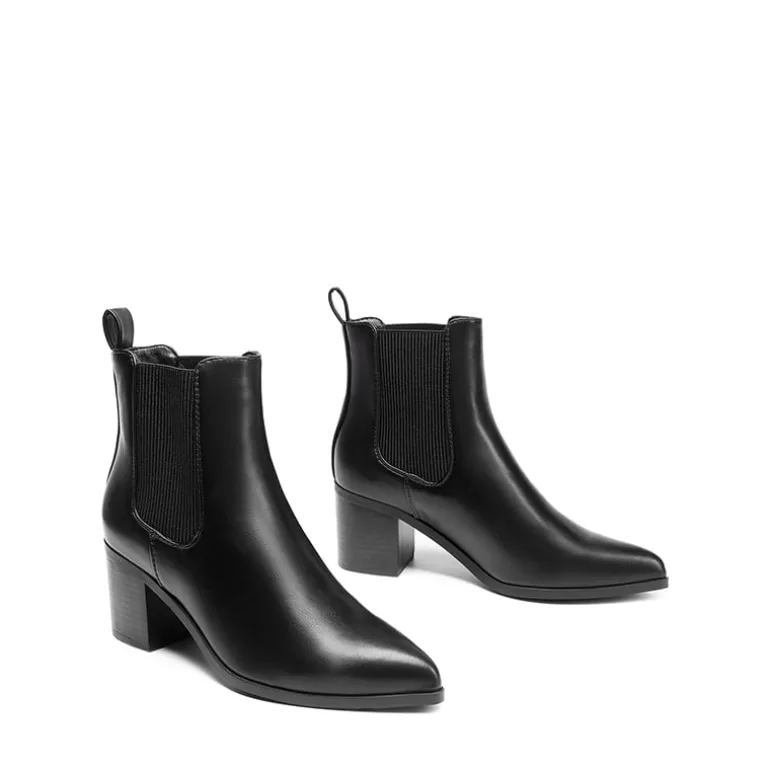 Pointed Toe Chelsea Ankle Boots