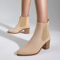 Pointed Toe Chelsea Ankle Boots
