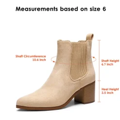 Pointed Toe Chelsea Ankle Boots