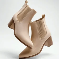 Pointed Toe Chelsea Ankle Boots